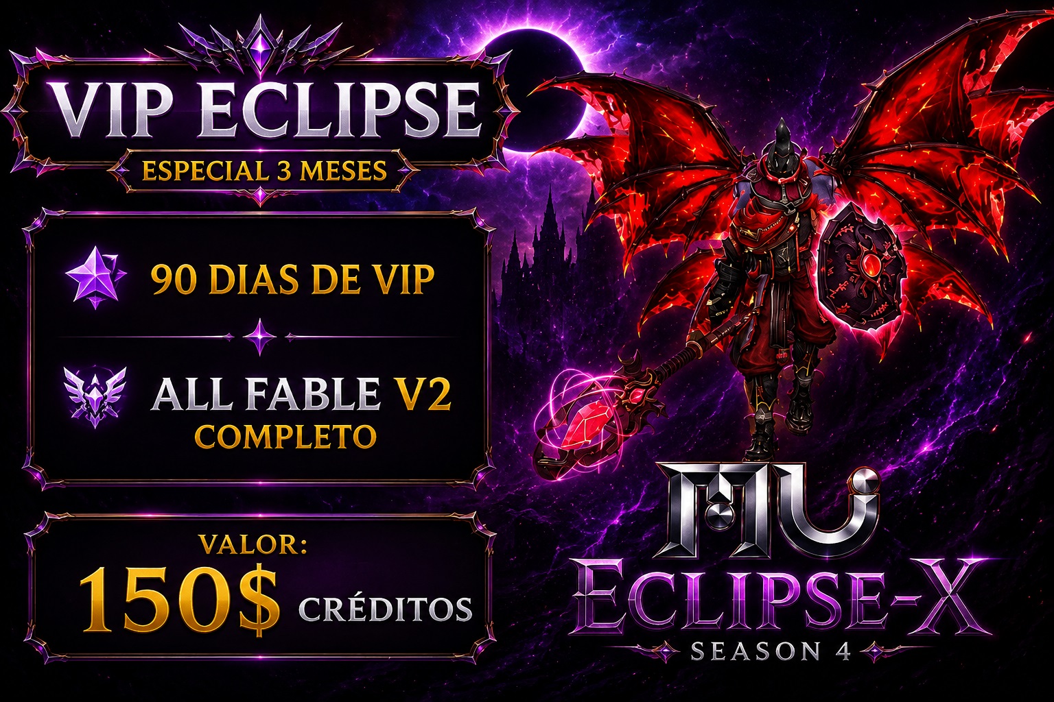 Vip Eclipse 90 Dias+ All Fable V2'